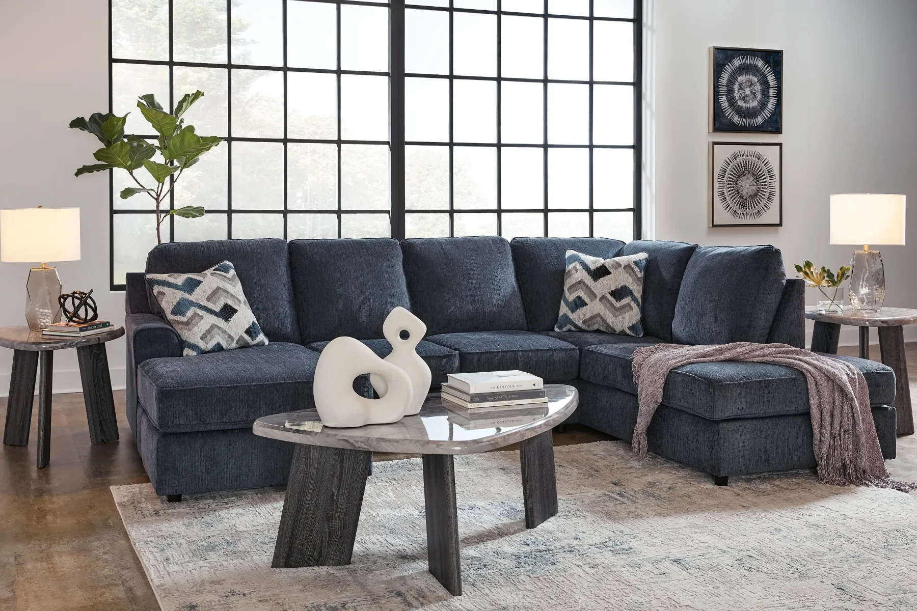 New American Furniture Galleries Albar Place 2-Piece Sectional