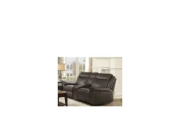 Fashion American Furniture Galleries Aram Double Manual Reclining Loveseat