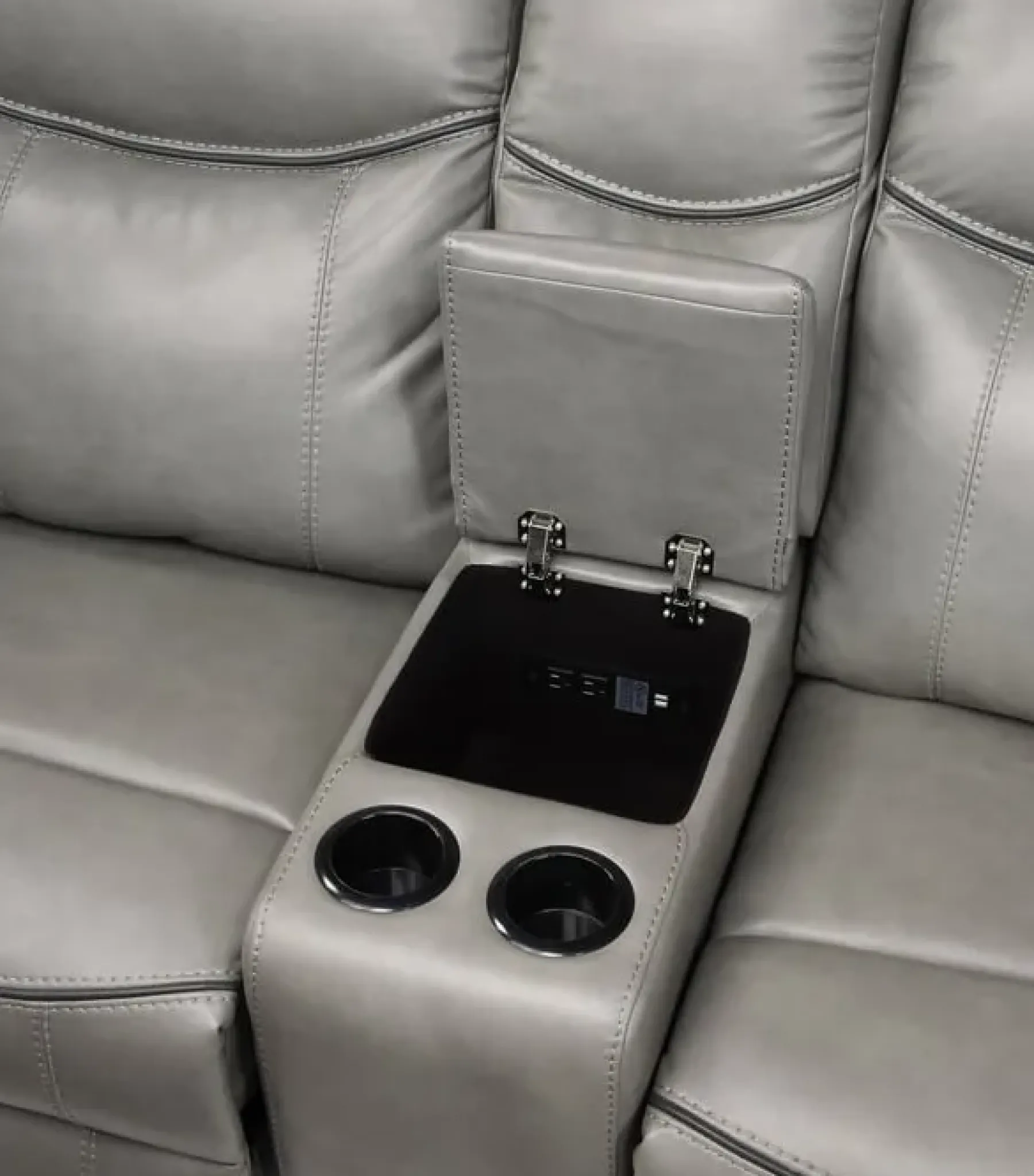 Sale American Furniture Galleries Aram Double Manual Reclining Loveseat