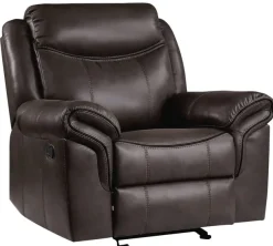 New American Furniture Galleries Aram Glider Manual Recliner