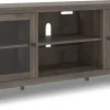 Sale American Furniture Galleries Arlenbry Lg TV Stand W/ Fireplace Option