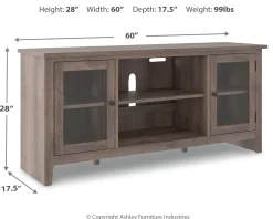 Sale American Furniture Galleries Arlenbry Lg TV Stand W/ Fireplace Option
