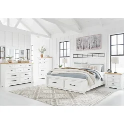 Sale American Furniture Galleries Ashbryn 6-Piece Queen Storage Bedroom Set