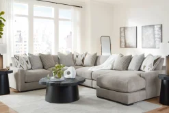 Discount American Furniture Galleries Aslan Court 6-Piece Sectional With Chaise