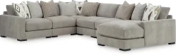 Discount American Furniture Galleries Aslan Court 6-Piece Sectional With Chaise