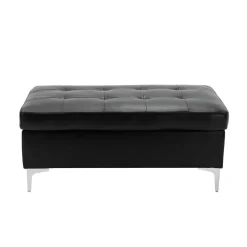 Best American Furniture Galleries Barrington Black Accent Ottoman