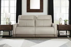 Clearance American Furniture Galleries Battleville Dual Power Reclining Sofa