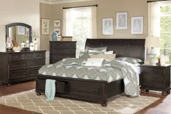 New American Furniture Galleries Begonia 6-Piece King Storage Bedroom Set