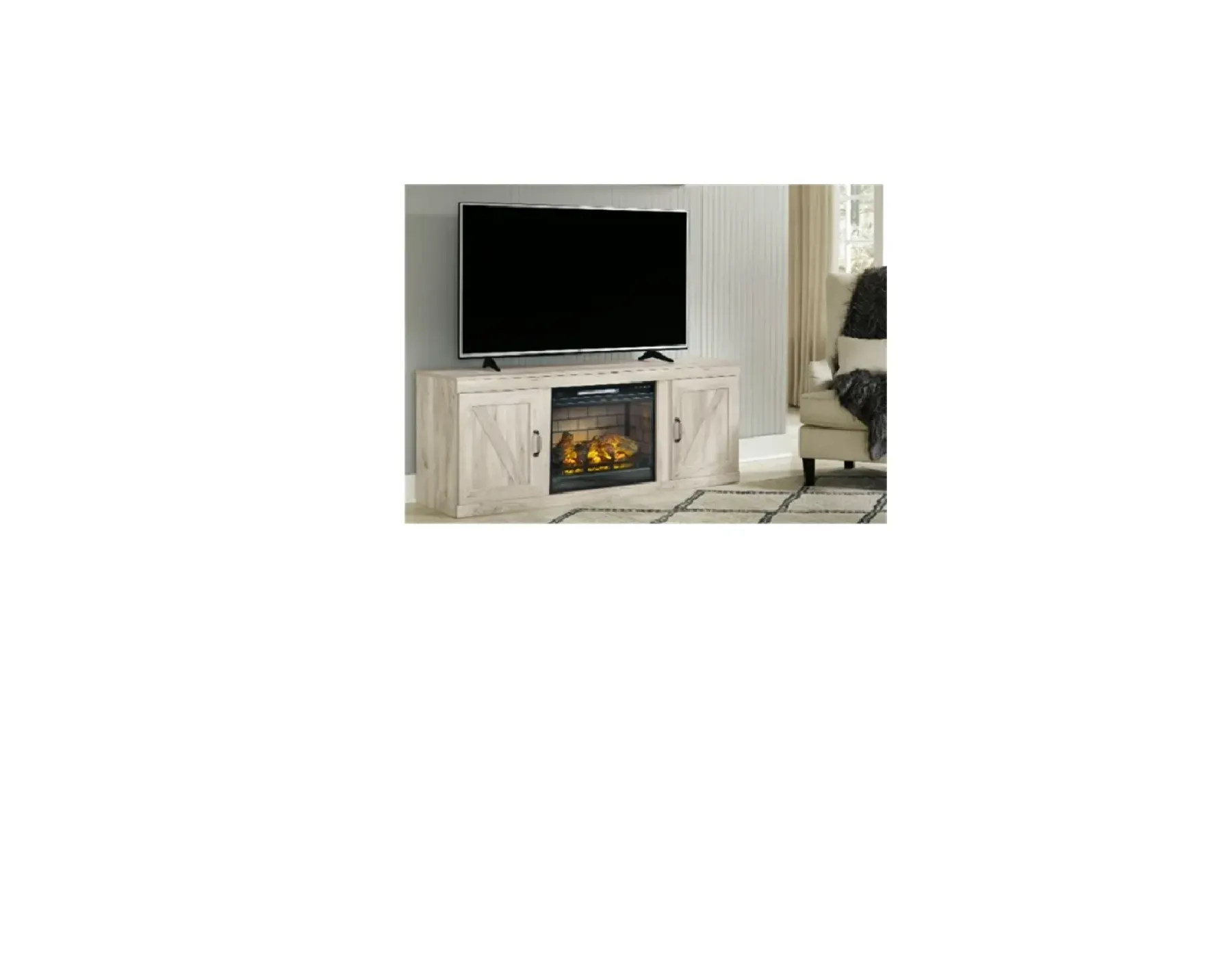 New American Furniture Galleries Bellaby 60" TV Stand with Fireplace