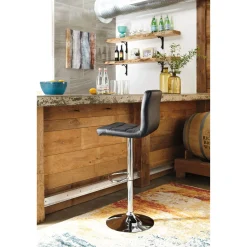 Fashion American Furniture Galleries Bellatier Tall Upholstered Swivel Barstool