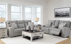 New American Furniture Galleries Biscoe 2-Piece Power Reclining Living Room Set