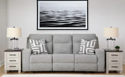 Online American Furniture Galleries Biscoe Pwr Rec Sofa With Adj Headrest