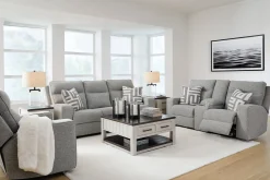 Online American Furniture Galleries Biscoe Pwr Rec Sofa With Adj Headrest