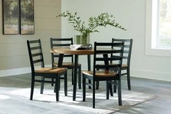 Clearance American Furniture Galleries Blondon Dining Table And 4 Chairs (Set Of 5)