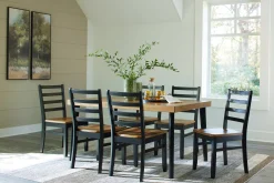 Online American Furniture Galleries Blondon Dining Table And 6 Chairs (Set Of 7)