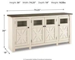 Clearance American Furniture Galleries Bolanburg Extra Large TV Stand