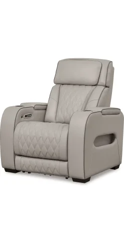 Online American Furniture Galleries Boyington Power Recliner with Adj Headrest