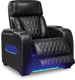 New American Furniture Galleries Boyington Power Recliner with Adj Headrest
