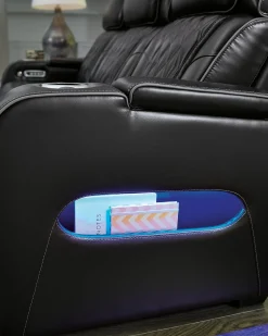 New American Furniture Galleries Boyington Power Recliner with Adj Headrest
