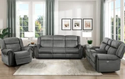 Fashion American Furniture Galleries Brennen Power Double Reclining Love Seat