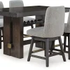 Best American Furniture Galleries Burkhaus 5-Piece Counter Height Set