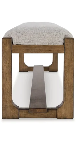 New American Furniture Galleries Cabalynn Upholstered Dining Bench