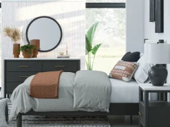 Clearance American Furniture Galleries Cadmori Queen Upholstered Panel Bed