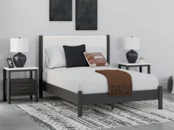 Clearance American Furniture Galleries Cadmori Queen Upholstered Panel Bed
