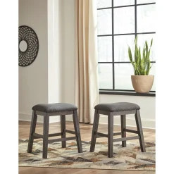New American Furniture Galleries Caitbrook Upholstered Stool