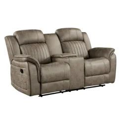 Clearance American Furniture Galleries Centeroak Double Reclining Loveseat