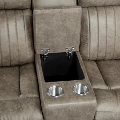 Clearance American Furniture Galleries Centeroak Double Reclining Loveseat