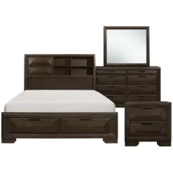 Outlet American Furniture Galleries Chesky 6-Piece Queen Storage Bedroom Set