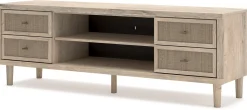 Discount American Furniture Galleries Cielden XL TV Stand W/ Fireplace Option