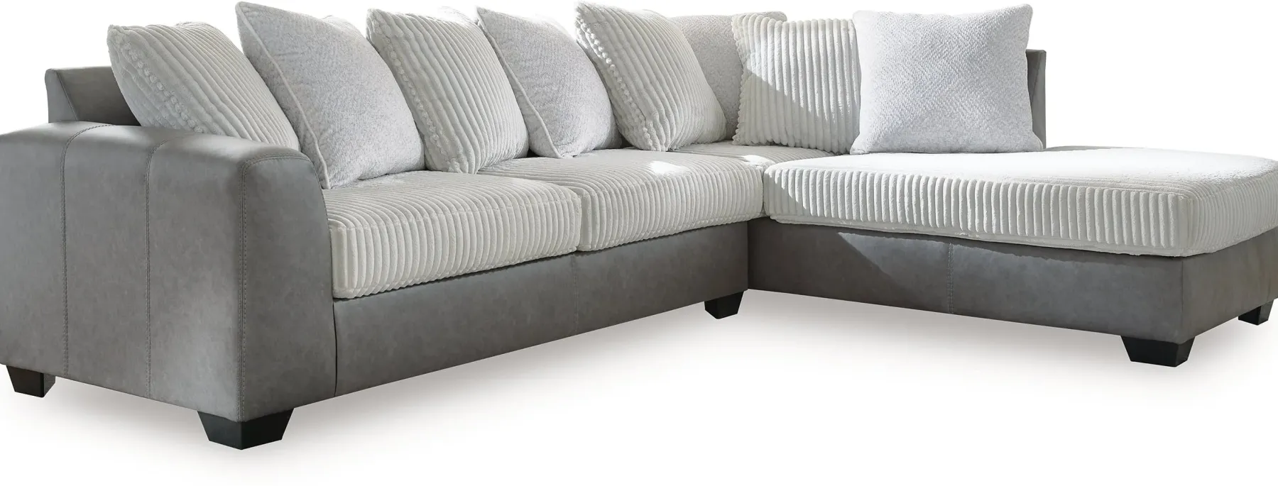 New American Furniture Galleries Clairette Court 2-Piece Sectional With Chaise