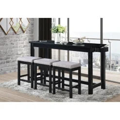 Online American Furniture Galleries Connected Collection 4-Piece Pack Counter Height Set