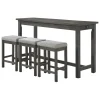 Discount American Furniture Galleries Connected Collection 4-Piece Pack Counter Height Set