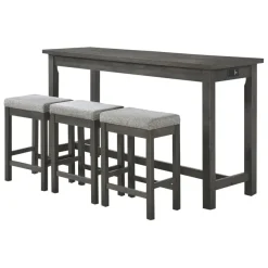 Discount American Furniture Galleries Connected Collection 4-Piece Pack Counter Height Set