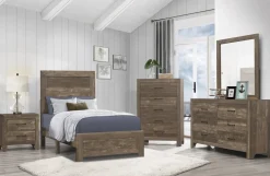 Sale American Furniture Galleries Corbin Twin Panel Bed in a Box