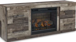 Discount American Furniture Galleries Derekson 60" TV Stand with Electric Fireplace