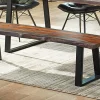 New American Furniture Galleries Ditman Ditman Live Edge Wood Dining Bench