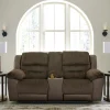 Outlet American Furniture Galleries Dorman Reclining Loveseat With Console