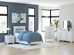 Hot American Furniture Galleries Druchalla 6-Piece Twin Panel Bedroom Set