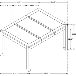Clearance American Furniture Galleries Elodie Extension Counter Height Dining Table