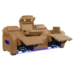 Sale American Furniture Galleries Fairway Dual Power Reclining Sofa