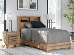 New American Furniture Galleries Finaria Twin Bookcase Bed