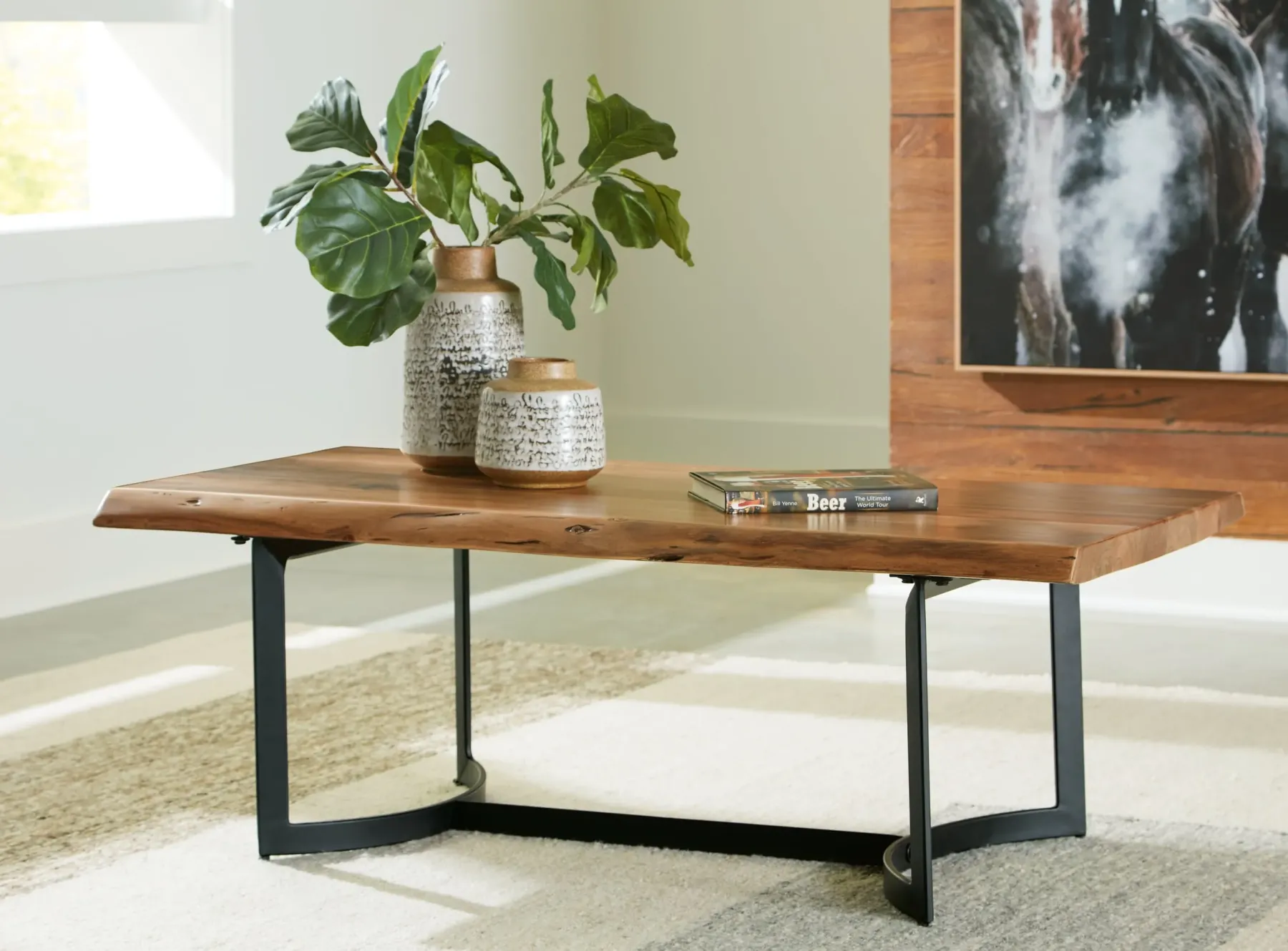 Clearance American Furniture Galleries Fortmaine Rectangular Coffee Table