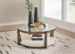Online American Furniture Galleries Frazwa Round Coffee Table