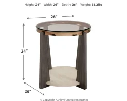 Online American Furniture Galleries Frazwa Round End Table