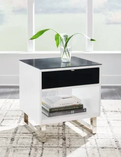 Fashion American Furniture Galleries Gardoni Rectangular End Table