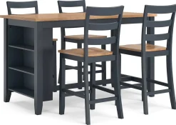 Clearance American Furniture Galleries Gesthaven 5-Piece Counter Height Dining Table